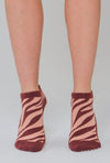 Scarlet Tiger Ankle Pilates grip socks by Melisoles
