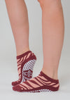 Scarlet Tiger Ankle Pilates grip socks by Melisoles