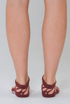 Scarlet Tiger Ankle Pilates grip socks by Melisoles