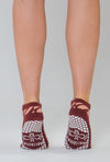 Scarlet Tiger Ankle Pilates grip socks by Melisoles