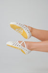 Dotty Cream Cacao ballet Pilates grip socks by Melisoles