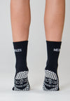 MeliCrew Black Pilates grip socks by Melisoles