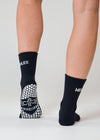 MeliCrew Black Pilates grip socks by Melisoles