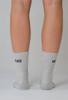 MeliCrew Grey Marl Pilates grip socks by Melisoles