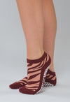 Scarlet Tiger Ankle Pilates grip socks by Melisoles