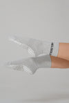 MeliCrew Grey Marl Pilates grip socks by Melisoles