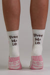 Spring Into Life Pilates grip socks by Melisoles