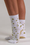 Celestial Gold Pilates grip socks by Melisoles