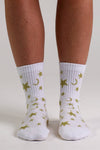 Celestial Gold Pilates grip socks by Melisoles