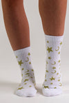 Celestial Gold Pilates grip socks by Melisoles