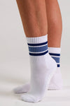 Midnight Navy Pilates grip socks by Melisoles
