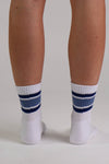 Midnight Navy Pilates grip socks by Melisoles