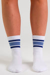 Midnight Navy Pilates grip socks by Melisoles