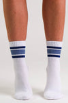 Midnight Navy Pilates grip socks by Melisoles