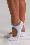 Ivory Dove ballet Pilates grip socks by Melisoles