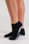 Black Ankle Pilates grip socks by Melisoles