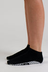 Black Ankle Pilates grip socks by Melisoles