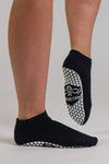 Black Ankle Pilates grip socks by Melisoles