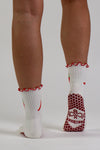 Chilli Picante Pilates grip socks by Melisoles